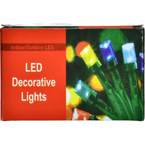 Гірлянда електрична 100 лампочок, 7 м, зелений дріт, блакитний колір арт. 6359-3 И997