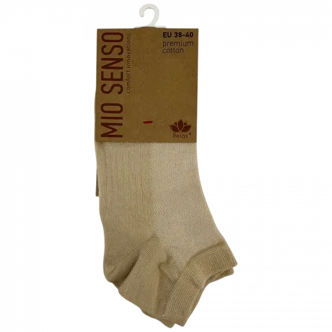 Шкарпетки жін. MioSenso Relax4 короткі сітка C513R бежевий, р.38-40