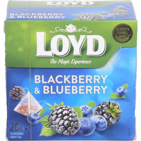 Чай Loyd 20 шт. пірам. Чорниця та ожина (Польща)