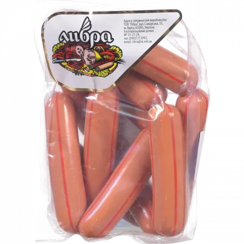 Сосиски Лібра Апетитні 1 ґат. ваг.