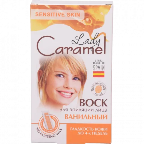 Смужки д/депіляції Caramel 12 шт. Ванільний д/обличчя