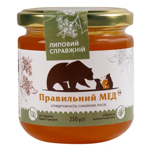 Мед Правильний мед 250 г скл. липовий