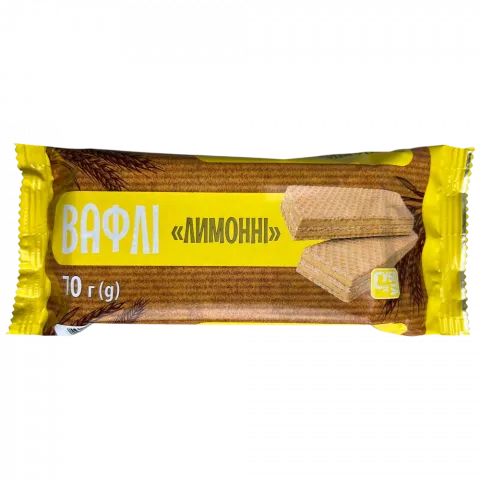 Вафлі Субота 70 г Лимонні