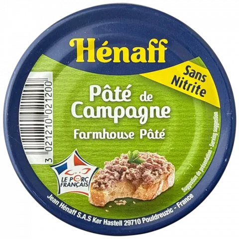Паштет Henaff 130 г Сільський зі свинини И200 (Франція)