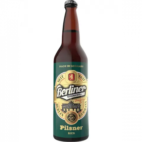 Пиво Berliner Geschichte 0,5л скл. Lager світ 4,1И257