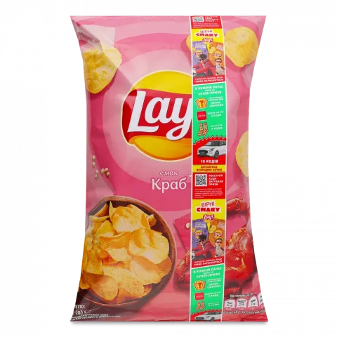 Чипси Lays 120 г краб