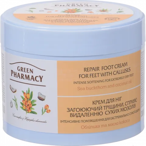 Крем д/ніг Зелена аптека 300 мл зажив. тріщини