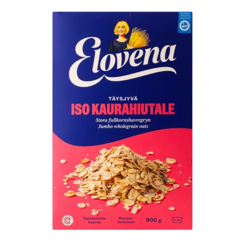 Пластівці Elovena 600/900 г карт. вівсяні Геркулес Фінський