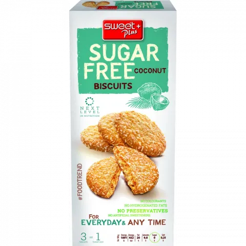 Печ Sugar Free 100 г з кокосом б/цукру (Болгарія)И585