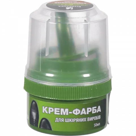 Крем-фарба д/взуття Blyskavka 50 мл стакан. з аплікат. коричн.