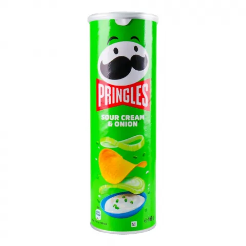 Чипси Pringles 165 г Сметана та цибуля (Бельгія)