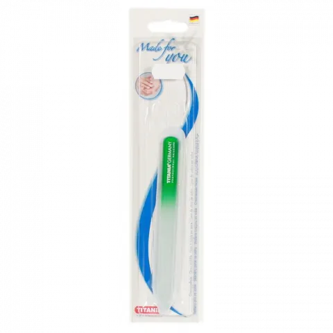 Пилка манікюрна д/нігтів Titania скляна двостор. 14х1,2 смх3 мм 1251