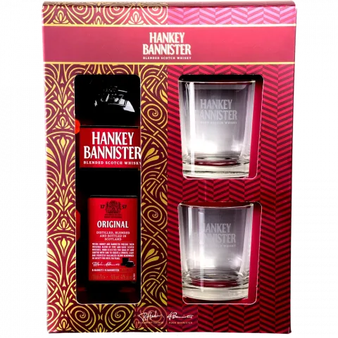 Набір Віскі Ханкі Банністер 0,7 л +2 скл.