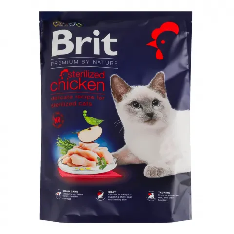 Корм д/котів стериліз. Brit Premium by Nature 300 г з куркою