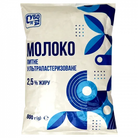 Молоко Субота 800 г 2,5 т/ф