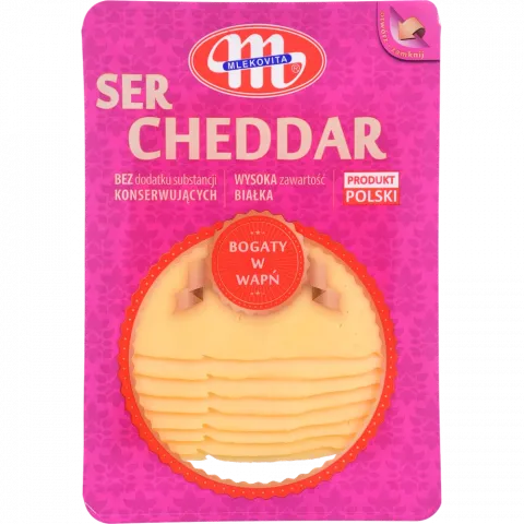 Сир Mlekovita Чеддер 150 г нар. (Польща)