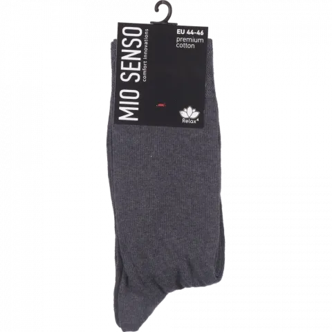 Шкарпетки чол. Mio Senso Relax4 C301RF т.сірий меланж 44-46