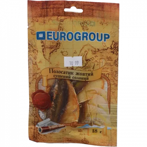 Єврогруп Жовтий полосатик 18 г пак. солон.-суш.