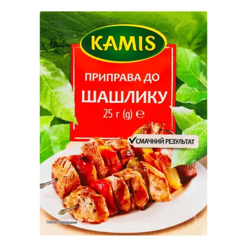 Каміс Приправа до шашлику 25 г пак.