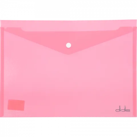 Папка-конверт А4 прозора на кнопці Didie