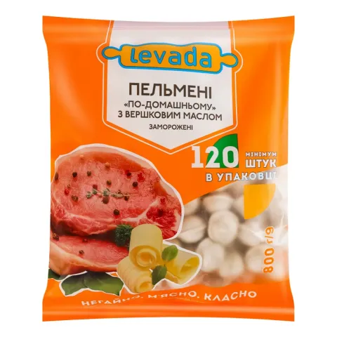 Пельмені Левада 800 г По-домашньому з вершковим маслом