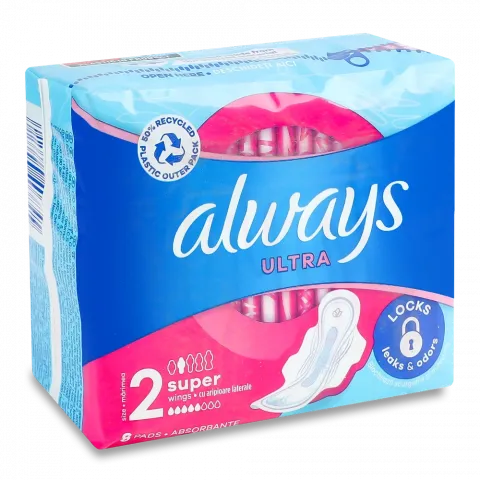 Прокладки Always Ультра Супер Single 8 шт.