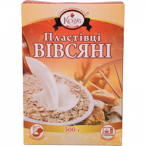Пластівці Козуб 500 г карт. вівсяні