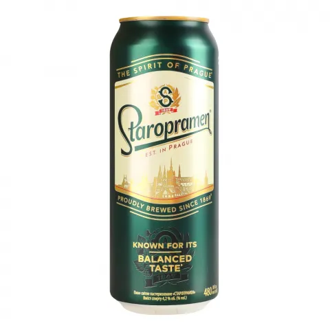 Пиво Старопрамен 0,48 л з/б