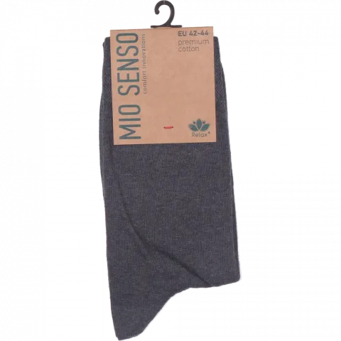 Шкарпетки чол. Mio Senso Relax4 C301RF т.сірий меланж 42-44