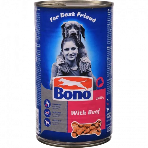 Корм д/собак Bono 1250 г з/б з яловичиною (Польща) И440