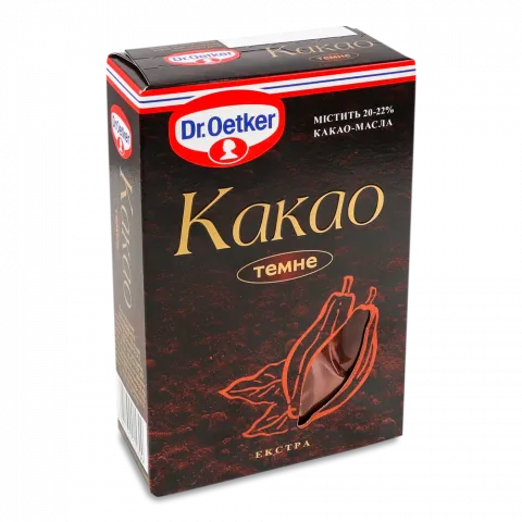 Какао Др.Оеткер 100 г темне