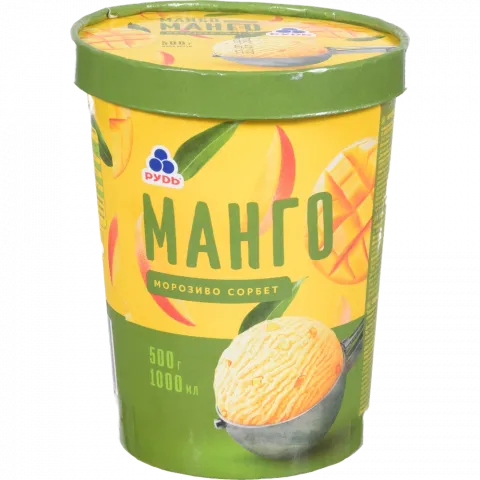 Морозиво Рудь 500 г відро Манго