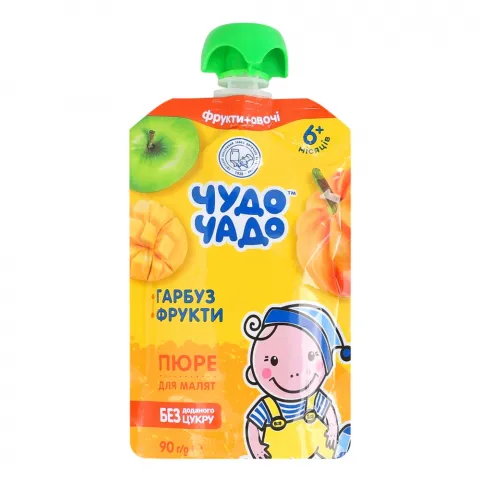 Пюре Чудо-Чадо 90 г д/пак. Гарбуз з фруктами