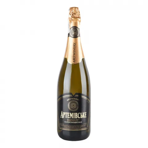 Вино ігристе Артемівське 0,75 л н/сол. біле Витримане