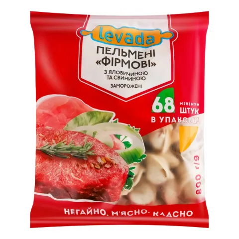 Пельмені Левада 800 г св./ялов.