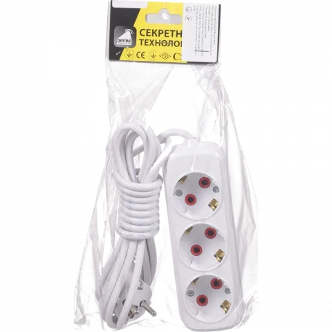 Секретні технології Подовжувач 3 вх./3 м/заз.