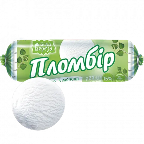 Морозиво Біла Береза 777 г пак. Пломбір