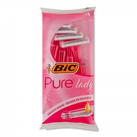 Станок д/гоління BIC 4 шт. Pure Lady 3 рожеві