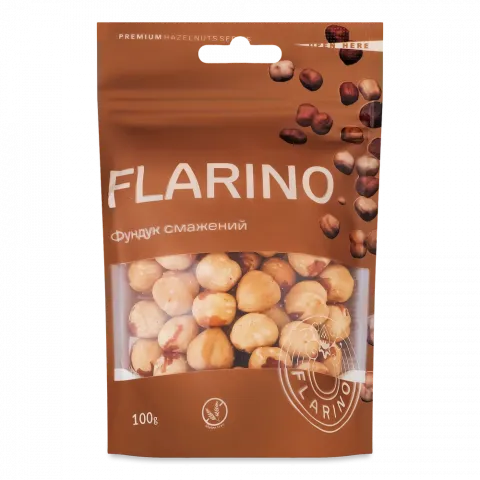Горіх ТМ Flarino` Фундук смажений 100 г`