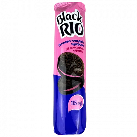 Печ Українська Зірка 115 г Black Rio зі смаком суниці
