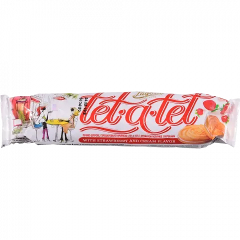 Печ Лагода Тет-а-тет 75 г з аром. полуниці з вершками