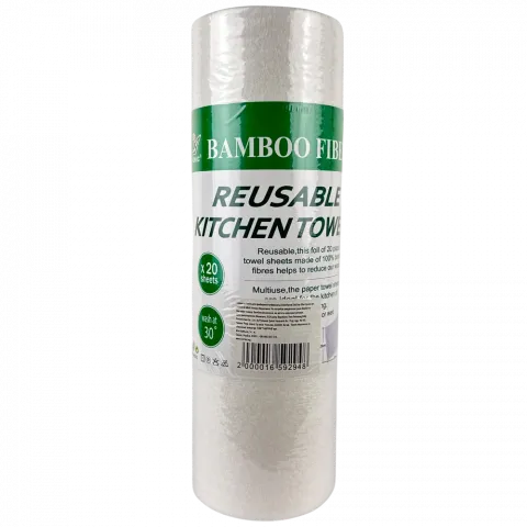 Серветки Yonic д/приб 20шт/рулон бамбук 25х25 34842-46И948