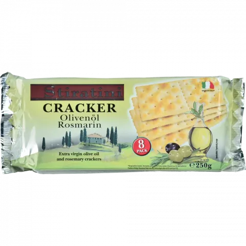 Крекери Stiratini 250 г з оливк. олією та розмарином