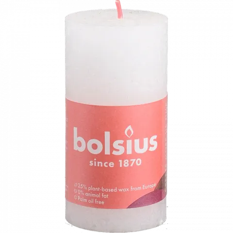 Свіча Bolsius 100/50 рустік Білий, 30 год., арт. 103668770302