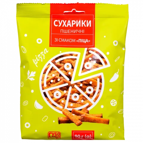 Сухарики Субота пшеничні 90 г зі смаком піци