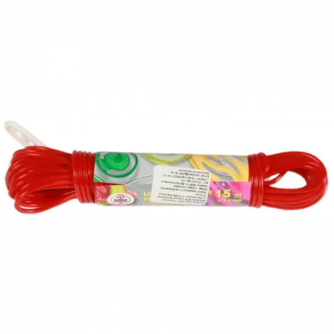 Шнур білизняний ПВХ метал. з натяжкою 15 м 3252 MTM