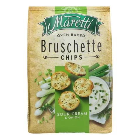 Сухарі-брускеті Maretti 140 г Сметана та цибуля (Болгарія)