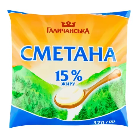 Сметана Галичина 15 370 г п/е