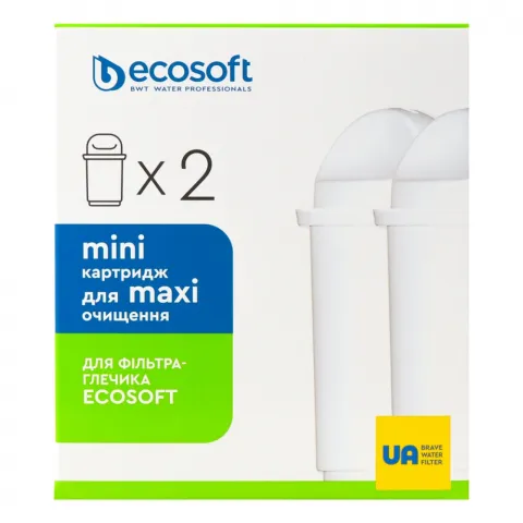 Комплект картриджів д/фільтра-глечика Ecosoft 2 шт. покращений