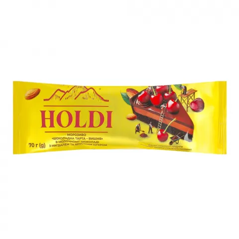 Морозиво Holdi 70 г Шоколадна таратa-вишня